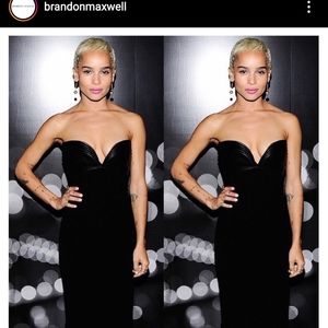 Brandon Maxwell Strapless Corset Mini Dress - image 1